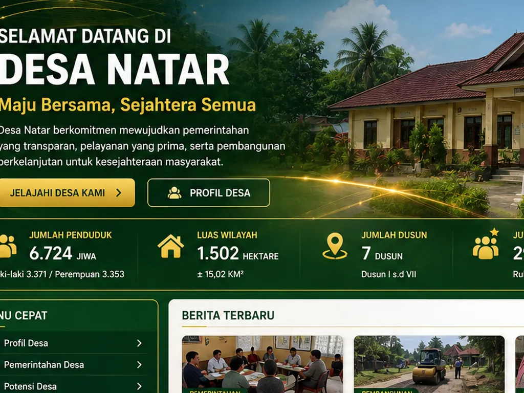 Ilustrasi konektivitas Desa Natar